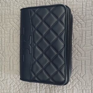 Tory Burch Savannah Navy Quilted Leather Crossbody